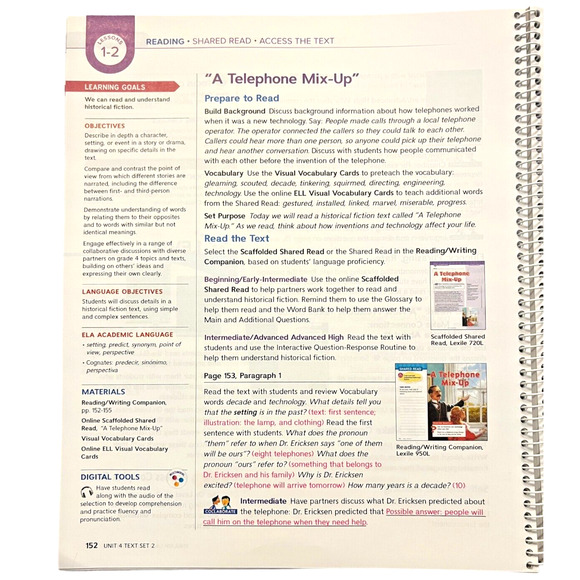 Wonders Grade 4 ELL Small Group Guide Units 1-6 McGraw Hill Teacher 2023 New - Picture 10 of 13